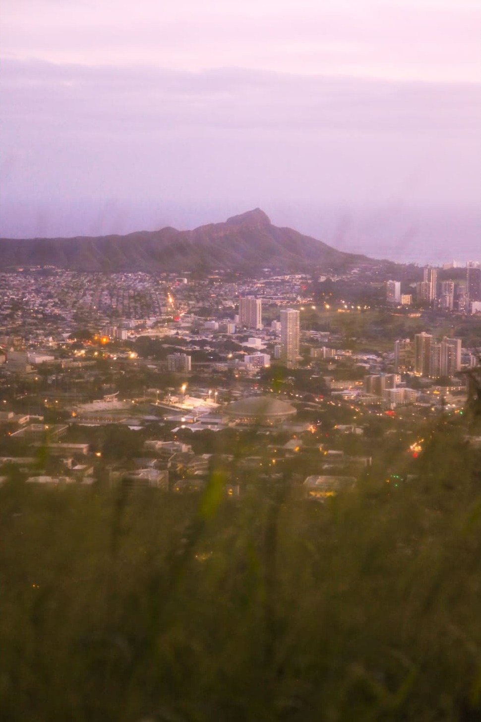 Diamond Head at Dusk